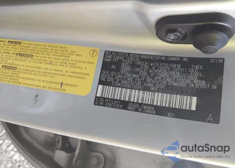 2009 Lexus Rx 350 z USA, uszkodzony, nr VIN 2T2HK31U59C120942